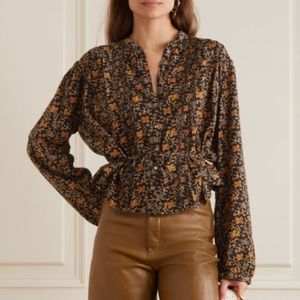 Doen Layne floral-print cotton-blend blouse